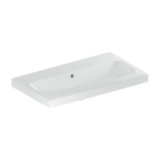 Geberit iCon Light Waschtisch 501842004 75x42cm, ohne Hahnloch, mit Überlauf, weiß KeraTect