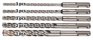 Makita Hammerbohrer NEMESIS II, SDS-PLUS - 12-teilig - B-59025