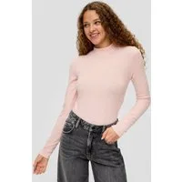 QS Langarmshirt T-Shirt Longsleeve aus Viskosemix