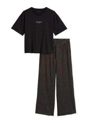 Marc O'Polo Damen Pyjama Mix N MatchSchlafanzug, Pyjama Set, Nachtwäsche
