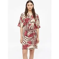 s.Oliver Midikleid Kleid Strukturiertes Jersey-Kleid mit Gürtel und Knopfleiste