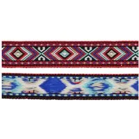 maDDma Webband Paisley-Zierband ab 1m Breite ca.15-16 mm Dekoband gewoben, mehrfarbig 2