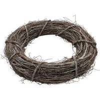Spetebo Dekokranz XL Rattankranz natur - 45 cm - Holz Türkranz groß zum Dekorieren, Weidenkranz zum Dekorieren