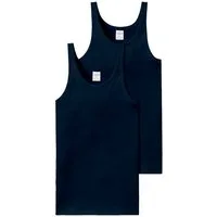 Schiesser Unterhemd 2er Pack Cotton Essentials Feinripp (Spar-Set, 2-St) Unterhemd / Tanktop - Baumwolle - Strapazierfähig
