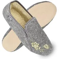 filsko Rosendaal Damen Ballerina Hausschuh mit Stickereien