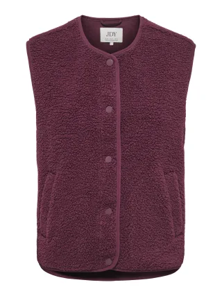 JDY - JDYSIMINA TEDDY WAISTCOAT OTW QIQ NOOS Windsor Wine - Gr. - XL