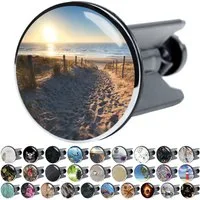 Sanilo Waschbeckenstöpsel mit Motiv, viele schöne Abflussstöpsel zur Auswahl, Ø 4 cm, hochwertig, universell, 100% wasserdicht