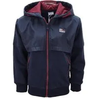 Hessis Kapuzensweatjacke für Jungen – mit Reißverschluss und Materialmix