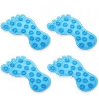 HAC24 Duscheinlage Anti-Rutsch Pads für Dusche & Badewanne Rutschfeste Duschpads, B: 9,5 cm, L: 14,5 cm, Set, 4-tlg., mit Saugnäpfen