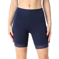 Bellivalini Leggings Damen Kurze Leggings aus Baumwolle mit Spitze für Tunika BLV50-225 (1-tlg) elastischer Bund