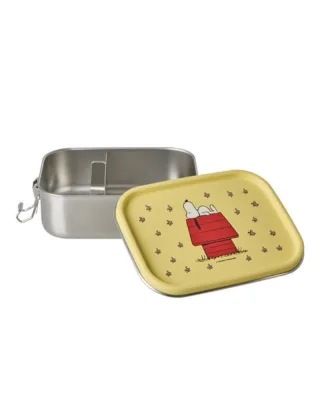 Rice Edelstahl Brotdose Snoopy, hellgelb