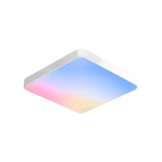 Elfeland 40cm Round/Square LED Ceiling Light RGB Multi-color Adjustable IP40 Dustproof for Home Room Lighting Decoration