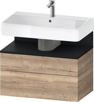 Duravit Qatego Waschtischunterbau wandhängend Eiche Marmoriert Matt 790x470x590 mm - QA4394016550010 QA4394016550010
