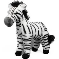 Teddys Rothenburg Kuscheltier Zebra stehend schwarz/weiß 30 cm Plüschzebra