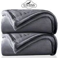 Wohndecke Kuscheldecke hochwertige Sofadecke, Livess, flauschig Tagesdecke, weiche Fleecedecke, 230x270