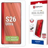 Displex Displayschutzglas Real Glass Screen Protector mit MountMaster für Samsung Galaxy S26 Ultra, Displayschutzfolie, Schutzfolie, Bildschirmschutz, kratz- & stoßfest