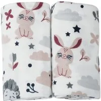Babymajawelt Spucktuch Baby Moltontücher 2er Set, 70x80 cm - Kuscheltücher ver. Modelle, (Set, 2-tlg), Mehrfach verwendbar, Besonders sanft & Farbenfroh, Limited