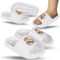 Real Madrid Real Madrid Flip‑Flops Kinder, Weiß – dicke Sohle Badeschuh