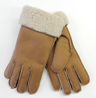 IN LINEA - Handschuhe m. Teddyfutter camel - Gr. - L