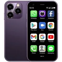 Athlix SERVO 15SE Mini Smartphone Dual SIM 3G WCDMA Android Kinder Rentner Smartphone (DUAL-SIM, nur 66g, 3,0 Zoll)