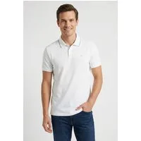 Calvin Klein Poloshirt SS RFND PQ TPPD CLSS Mit Rundhalsausschnitt