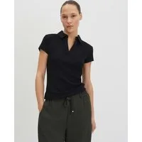someday Kurzarmshirt Kleoh Polo aus Jersey mit Polokragen Mit Polokragen und softer Rippenstruktur