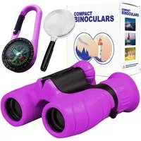 Mutig Outdoor-Spielzeug Fernglas für Kinder, 8x21 Starke Vergrößerung, HD Feldstecher Tasche, Vogelbeobachtung, Wandern, Sightseeing, Tierwelt Spielzeug für kleine Jungen Mädchen 4 5 6 7 8 Jahre Geburtstagsgeschenk