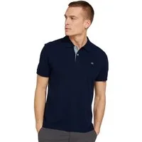 TOM TAILOR Poloshirt mit Knopfleiste und Logo