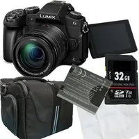 Panasonic Lumix G81+G3,5-5,6/12-60 mm Power OIS Schwarz Set Angebot Systemkamera (inkl. Tasche,Karte,Ersatzakku,Mikrofasertuch,Kamera)