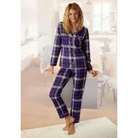 H.I.S Pyjama (Set, 2 tlg) aus Flanell mit Allover-Karomuster