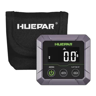 Huepar DL141 Digital Angle Finder Magnetic Base ±0.1° Accuracy VA LCD Display Woodworking Table Saw Blade Bend Pipes Adj