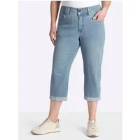 Sheego Jeansshorts 3/4-Jeans erhöht
