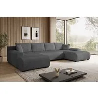 storez24 Ecksofa Ellen U, mit Bettkasten und Schlaffunktion, Cordstoff, U-Form, bequem