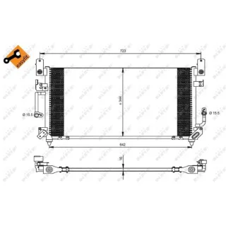 NRF Klimakondensator Toyota Land Cruiser J7 J8