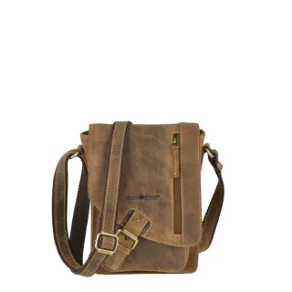 Greenburry Umhängetasche Vintage Tablet-Fach | Leder antikbraun