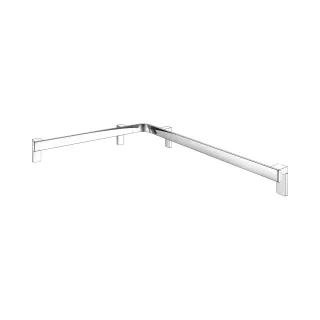 KEUCO AXESS Eck-Dusch-/Wannenhandlauf aus Metall, 65 x 85 cm, 35011016801 35011016801