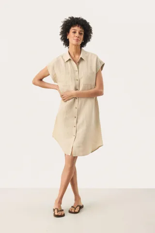 Kleid Gerade Passform offwhite