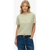 Superdry T-Shirt Essential Logo Emb Tee aus Baumwolle, normale Passform, Rundhalsausschnitt, Kurzarm