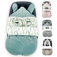 BABEES Fußsack Fußsack BABYFUßSACK für Babyschale Frühling Übergang warm mit Füllung, Einschlagdecke Fußsack Universal Baby GANZJÄHRIG