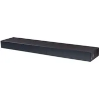 Levandeo® Wandregal, levandeo Wandregal Holz Massiv 100x20cm Schwarz Wandboard Regal