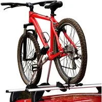 OMAC Dachfahrradträger Farad Fahrradträger bis 25 kg M-Style Dachfahrradträger EBike FatBike, (1-tlg), Rostbeständig, Abnehmbar, Leichtgewichtig