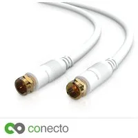 conecto conecto HQ SAT Antennenkabel - 4K UHD 1080p FULL HD HDTV 3D - (F-Steck SAT-Kabel, (300 cm)