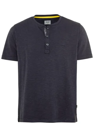 camel active - Henley T-Shirt mit Knopfleiste dark navy - Gr. - 4XL