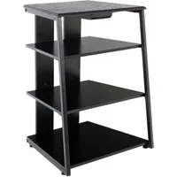 Stagecaptain TV-Regal HR-604 BK Audio Rack - Stylisches HiFi-Regal für Musikliebhaber, Inkl. kleine Schublade für Zubehör