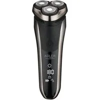 Adler Elektrorasierer AD 2933, mit 3 beweglichen Köpfen silber schwarz wasserdicht kabellos