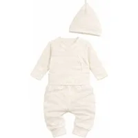 La Bortini Erstausstattungspaket Baby Anzug Body Hose Mütze Set Wickelbody Schlupfhose neutral (Erstlingsset, 3-teilig für Jungen und Mädchen) aus Baumwolle, 44 50 56 62 68 74 80 86, unisex