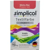 HEITMANN Textilfarbe Textilfarbe Expert Mohn-Rot 150g - Stofffärbemittel für Textilien, Farberneuerung Farbauffrischung Batik Textilfärbemittel