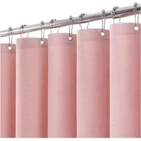 LuxusKollektion Duschvorhang Duschvorhang Leinen Anti Schimmel Wasserdicht 182x182cm Rosa