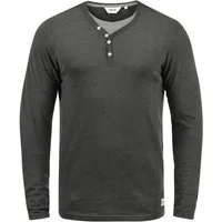 !Solid Langarmshirt SDDoriano Longsleeve im Double-Layer Look