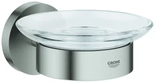 GROHE Seifenschale mit Halter Essentials 40444 supersteel, 40444DC1 40444DC1